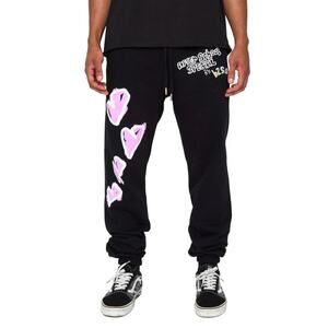 After School Special Two High Leader Graphic Sweatpants in Black Small